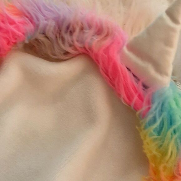 Sos white FLEECE POCKET UNICORN HOODIE L - Picture 7 of 8